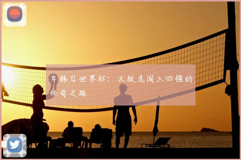 年韩日世界杯：太极虎闯入四强的传奇之路